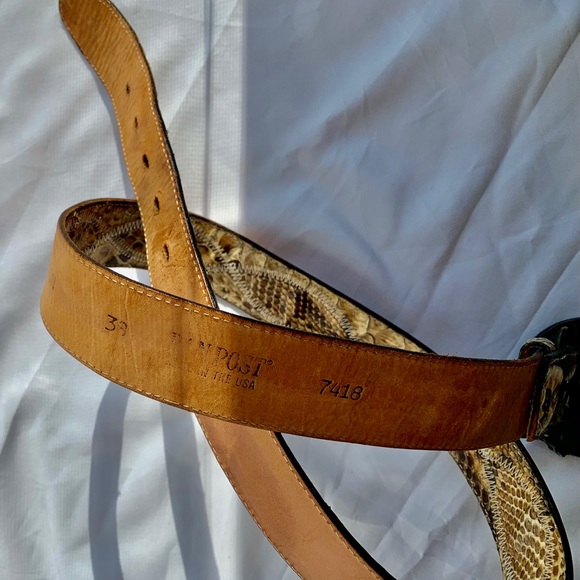 Python leather belt - Picture 12 of 16